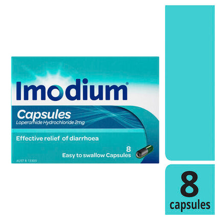 Imodium Diarrhoea Capsules 8 Pack