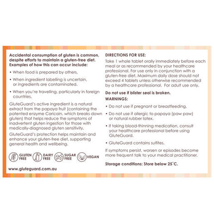 GluteGuard Blister Pack 30 Tablets