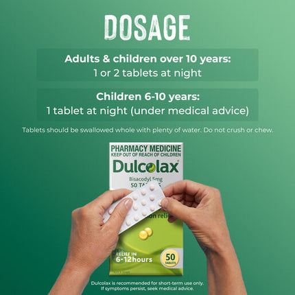 Dulcolax Tablets 50 Pack