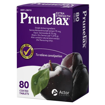 Prunelax Extra Strength Laxative 80 Tablets