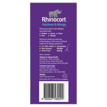 Rhinocort Nasal Spray Original 120 Sprays x 2 Pack