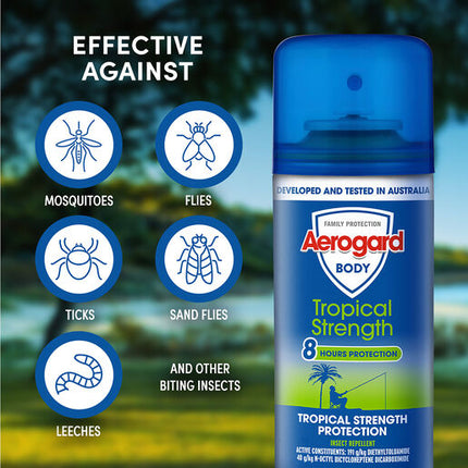 Aerogard Tropical Strength Insect Repellent Aerosol 100g