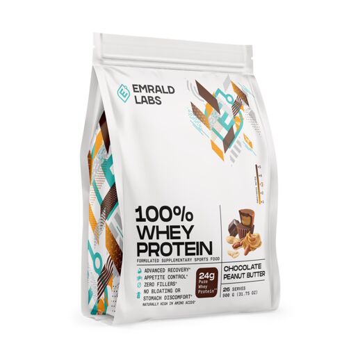 Emrald Labs 100% Whey Protein Chocolate Peanut Butter 26 Serves 900g
