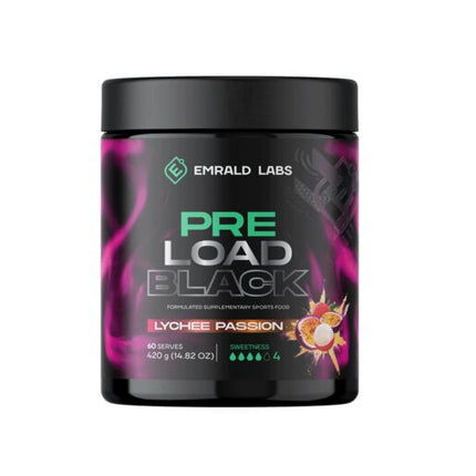 Emrald Labs Pre Load Black Lychee Passion 60 Serves 420g
