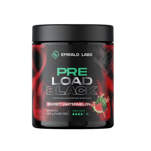 Emrald Labs Pre Load Black Sweet Watermelon 60 Serves 420g