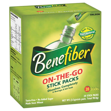 Benefiber Natural Fibre Supplement On-the-Go Stick 28 Pack