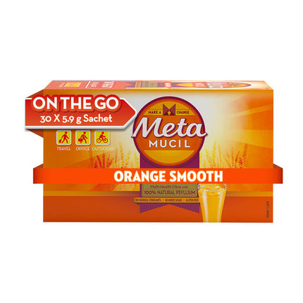 Metamucil Orange Smooth Fibre Supplement 30 Doses