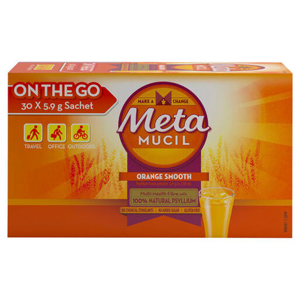 Metamucil Orange Smooth Fibre Supplement 30 Doses