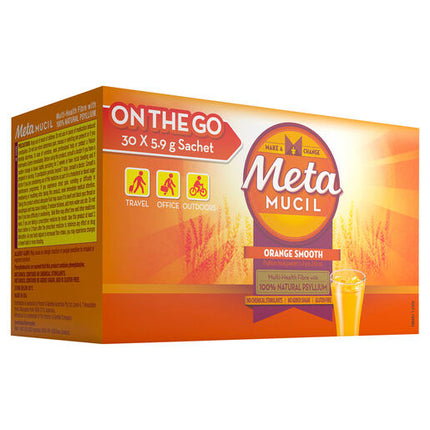 Metamucil Orange Smooth Fibre Supplement 30 Doses