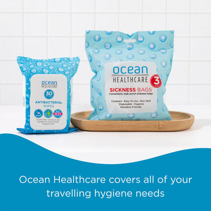 Ocean Anti-Bacterial Wipes 30Pk