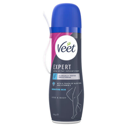 Veet Expert Spray On Hair Removal Cream Sensitive 150g