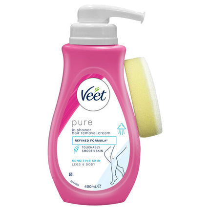 Veet In Shower Hair Removal Cream for Sensitive Skin 400g