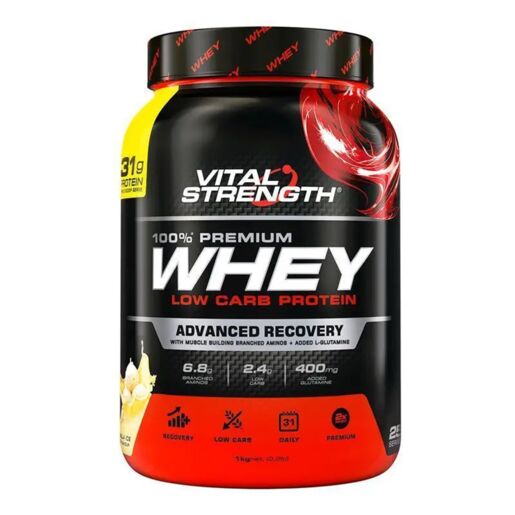 Vital Strength 100% Premium Whey Protein Vanilla 1kg