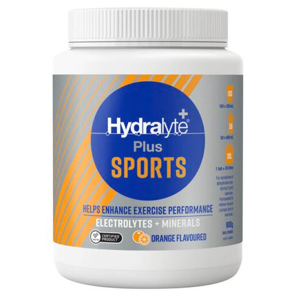 Hydralyte Plus Sports Orange Flavoured Powder 900g