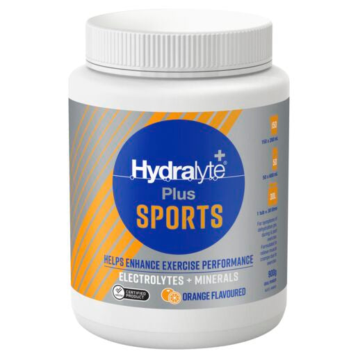Hydralyte Plus Sports Orange Flavoured Powder 900g