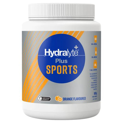 Hydralyte Plus Sports Orange Flavoured Powder 900g