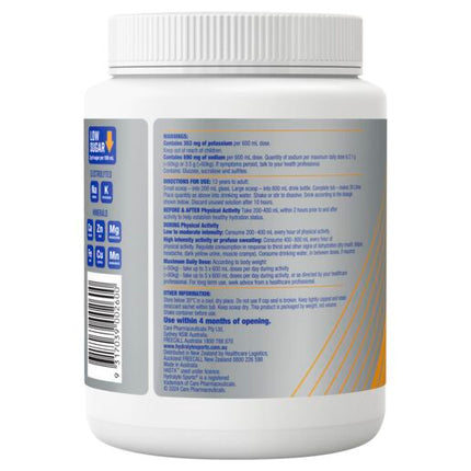 Hydralyte Plus Sports Orange Flavoured Powder 900g