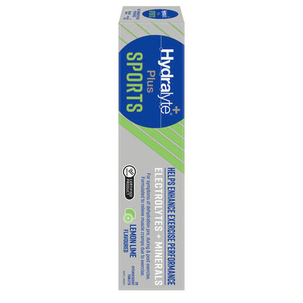 Hydralyte Plus Sports Lemon Lime Flavoured 20 Effervescent Tablets