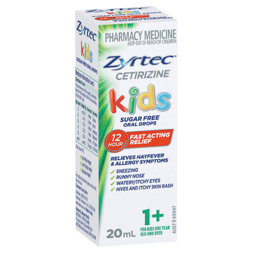Zyrtec Kids Allergy & Hayfever Oral Drops 20mL