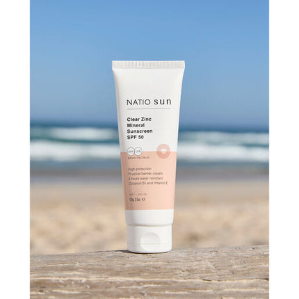 Natio Clear Zinc Mineral Sunscreen SPF 50+ 100g