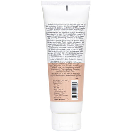 Natio Clear Zinc Mineral Sunscreen SPF 50+ 100g