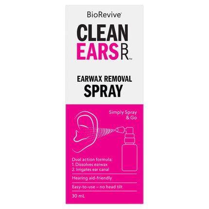 BioRevive CleanEars Earwax Removal Spray 30ml