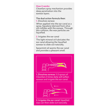 BioRevive CleanEars Earwax Removal Spray 30ml
