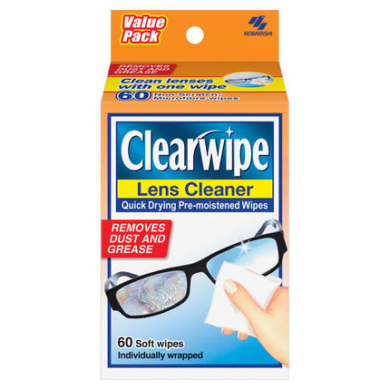 Clearwipe Lens Cleaner 60 Wipes
