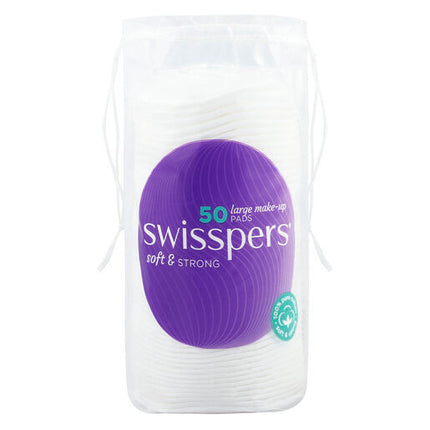 Swisspers Giant Make-Up Pads 50 Pack