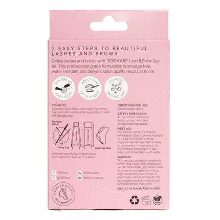 1000 Hour Eyelash & Brow Dye Kit Black
