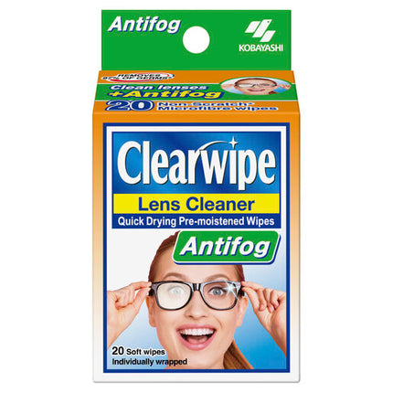 Clearwipe AntiFog Lens Cleaner 20 Wipes