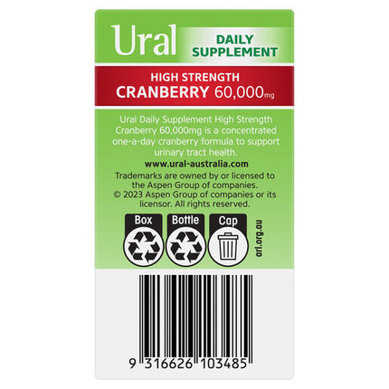 Ural High Strength Cranberry 30 Capsules