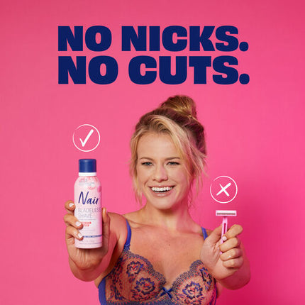 Nair Bladeless Shave Hair Remover Cream Rosewater 142g