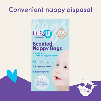 Baby U Nappy Bags 200 Pack