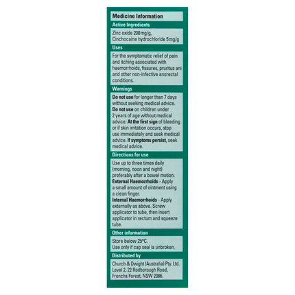 Rectinol Haemorrhoidal Ointment 50g