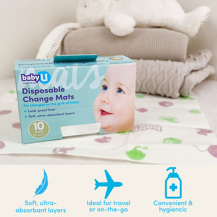 Baby U Change Mats 10 Pack