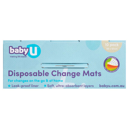 Baby U Change Mats 10 Pack