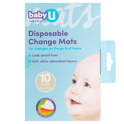 Baby U Change Mats 10 Pack