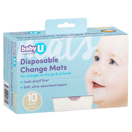 Baby U Change Mats 10 Pack