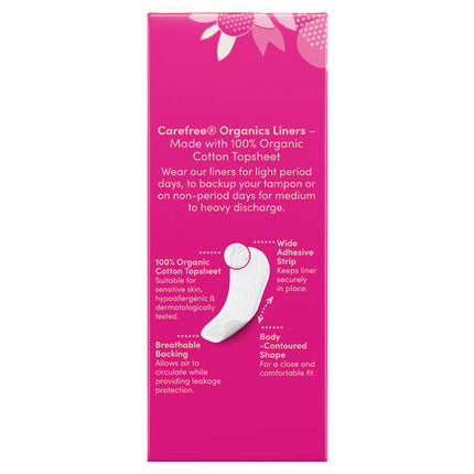 Carefree Organics Unscented Liners 30 pack