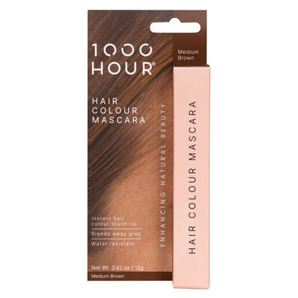 1000 Hour Hair Colour Mascara Med Brown 12g