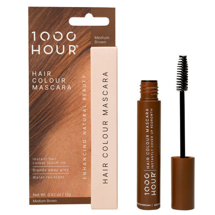 1000 Hour Hair Colour Mascara Med Brown 12g