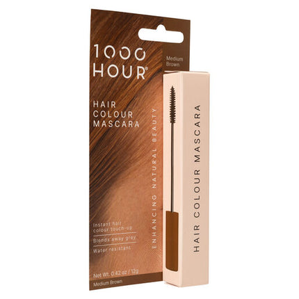 1000 Hour Hair Colour Mascara Med Brown 12g