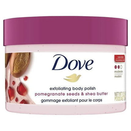 Dove Exfoliating Body Scrub Pomegranate and Shea Butter for smooth skin 298g