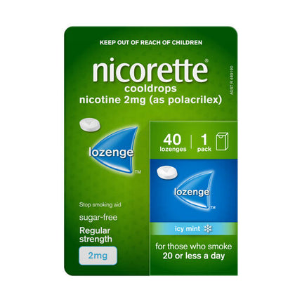 Nicorette Cooldrops Lozenge 2mg 40 Pack