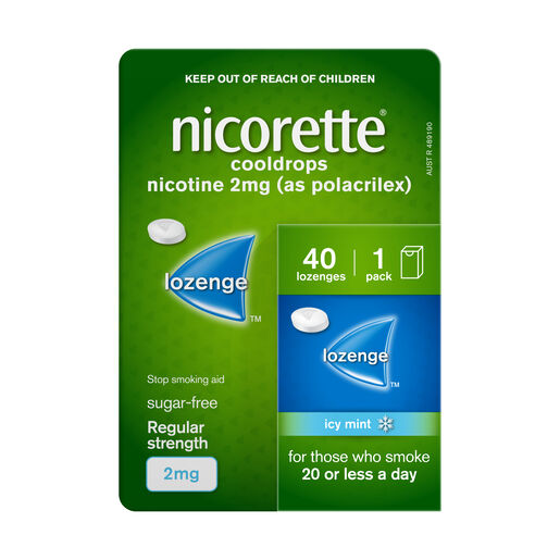 Nicorette Cooldrops Lozenge 2mg 40 Pack