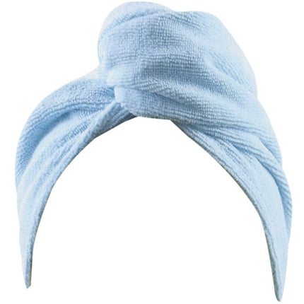 Wicked Sista Turban Hair Towel Soft Blue