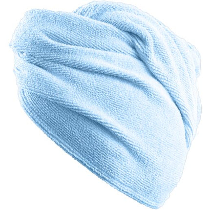 Wicked Sista Turban Hair Towel Soft Blue