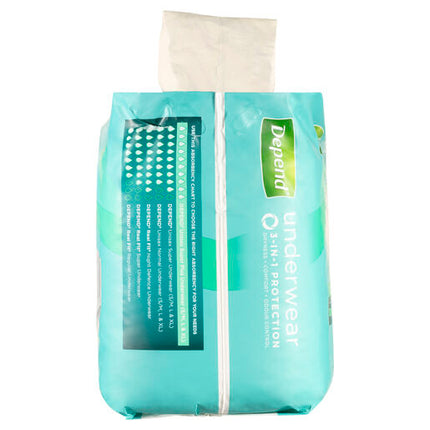 Depend Incontinence Underwear Unisex Super Plus Large 9 Pack