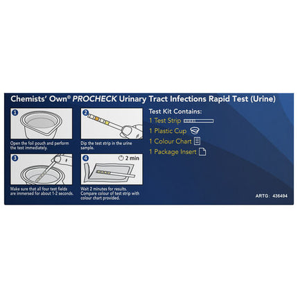 Chemists' Own Procheck UTI Urinary Tract Infections Rapid Test